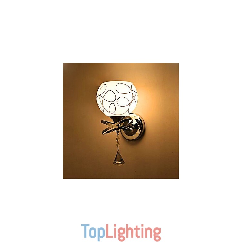 Hotel Bedroom Bedside Lamp Modern Mnimalist Glass Wall Lamp