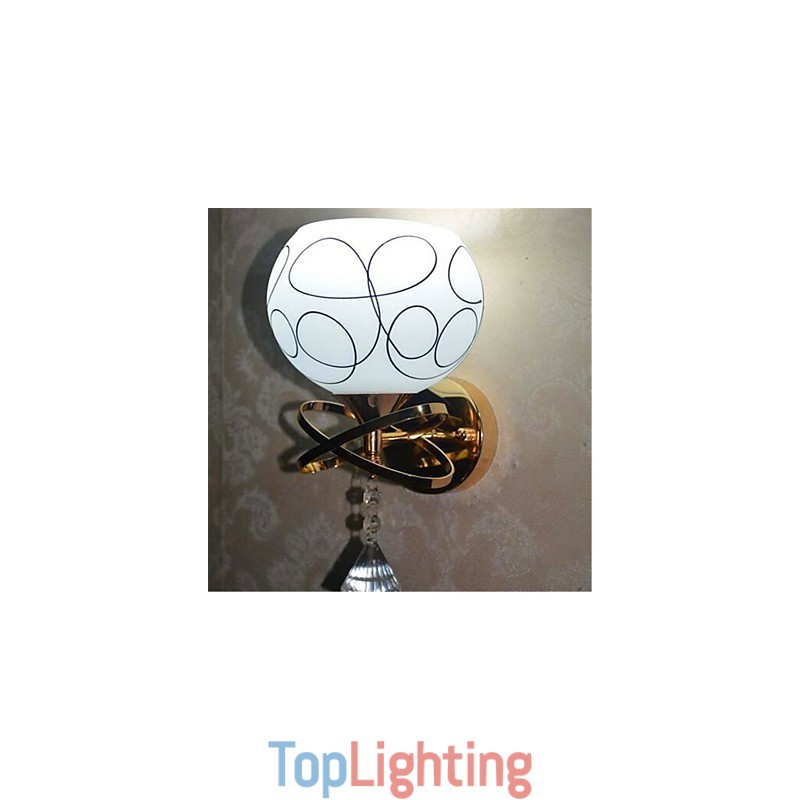 Hotel Bedroom Bedside Lamp Modern Mnimalist Glass Wall Lamp