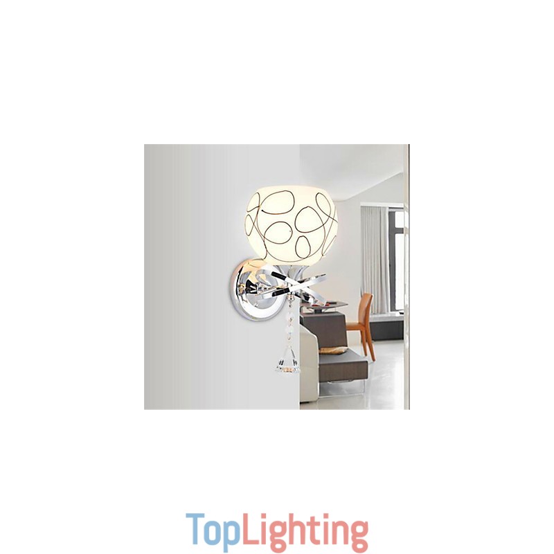 Hotel Bedroom Bedside Lamp Modern Mnimalist Glass Wall Lamp