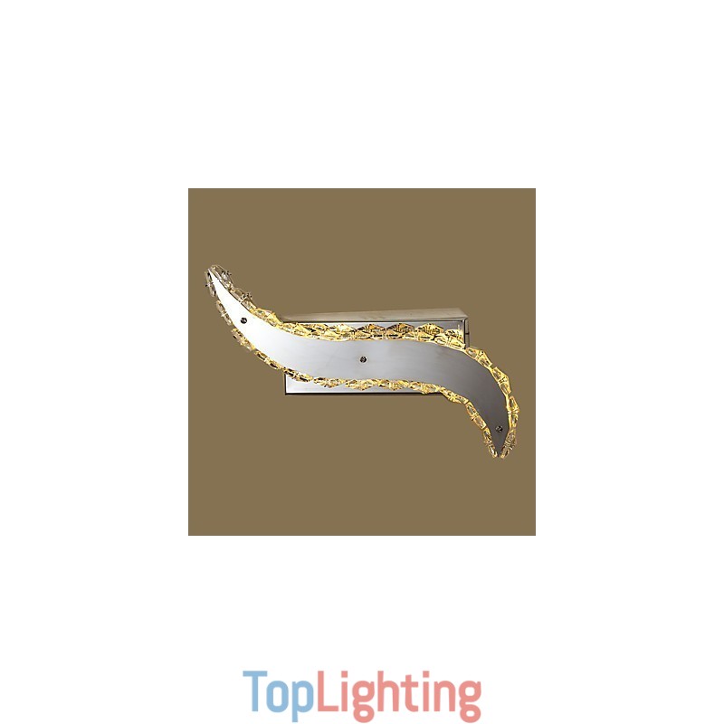 Integrated Modern Contemporary Painting Feature for Crystal Ambient Light Wall Sconces Wall Light