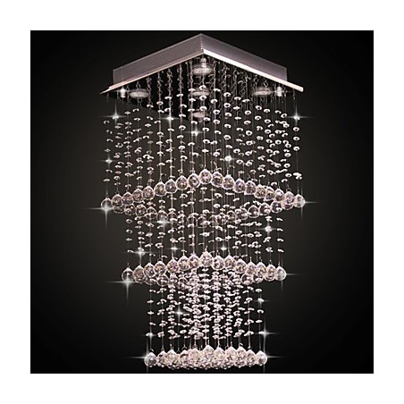 Modern Contemporary Crystal Electroplated Metal Flush Mount Modern Contemporary Crystal Electroplated Metal Flush Mount