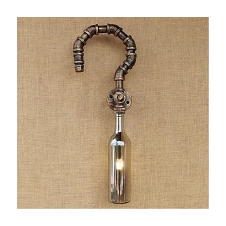 Retro American Village Creative Industry Wind Designer Water Bottle Wall Lamp Wall Light Grey Retro American Village Creative Industry Wind Designer Water Bottle Wall Lamp Wall Light Grey