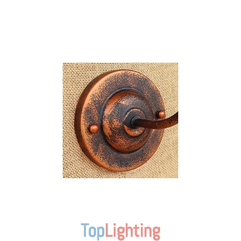 Simple And Retro Creative Personality Rust Color American wall lamp Wall Sconces Wall Light