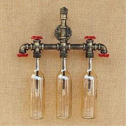 Retro Industrial Wind Switch Water Bottle Wall Lamp Wall Light Amber