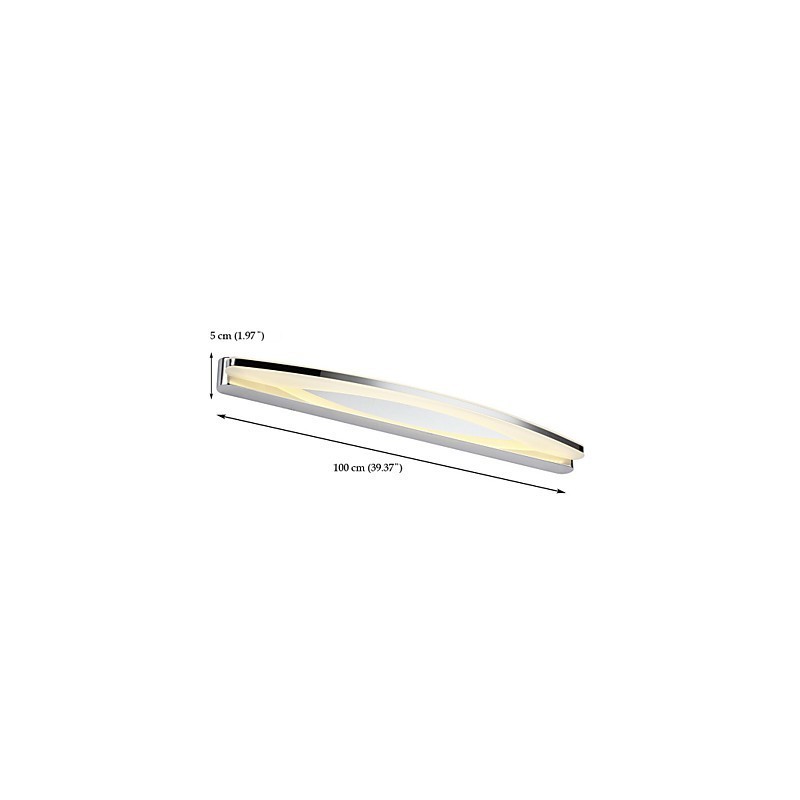 Super Long Modern Bathroom Lighting Contemporary Metal Wall light
