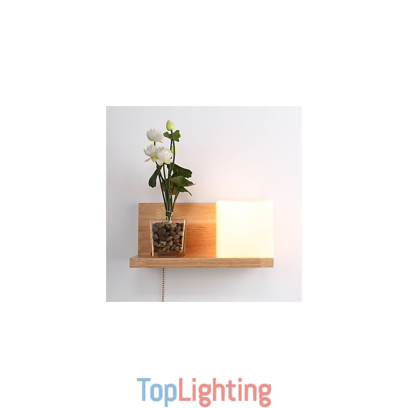 Wood Wall Sconces Max Country Style With Switch