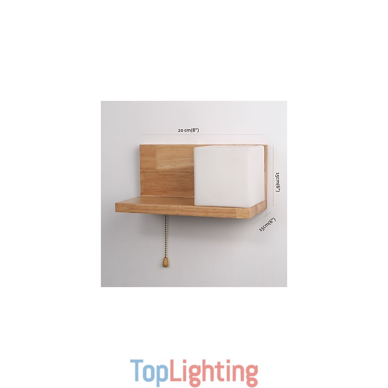 Wood Wall Sconces Max Country Style With Switch