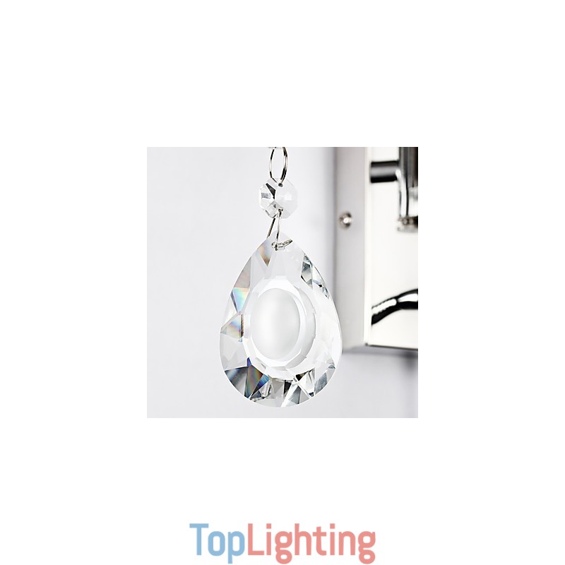 Wall Lamp for Bedroom Reading Lamp Fabric Lamp Modern Comtemporary Country Chrome Feature for Crystal Swing Arm