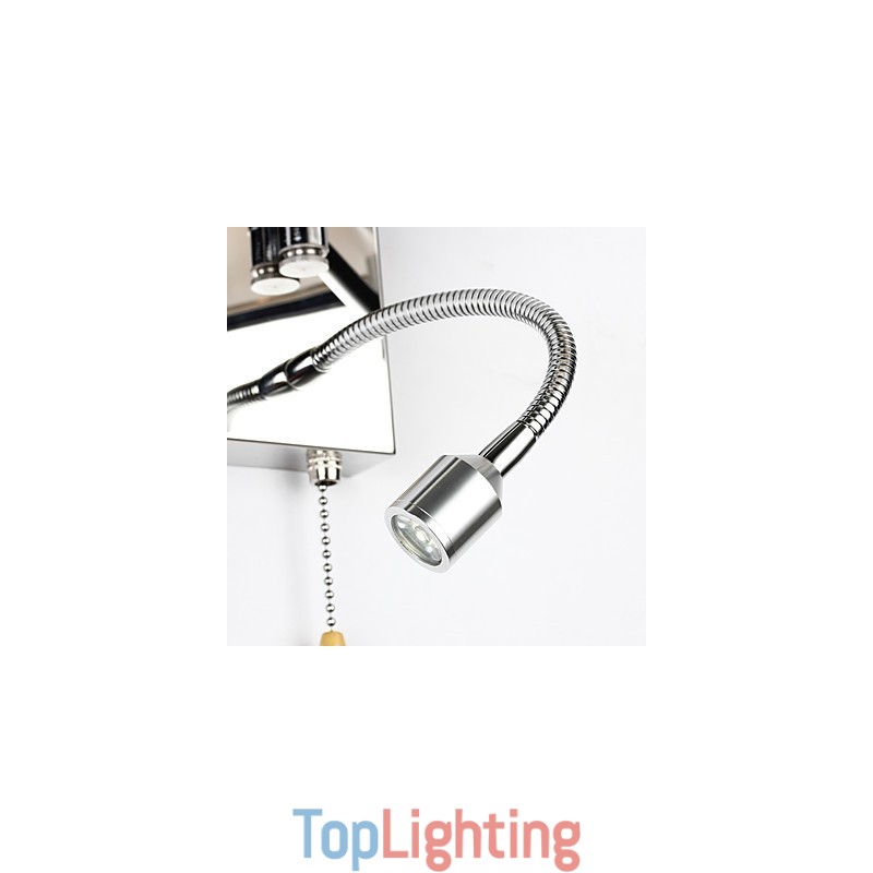 Wall Lamp for Bedroom Reading Lamp Fabric Lamp Modern Comtemporary Country Chrome Feature for Crystal Swing Arm