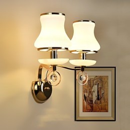 Modern Contemporary Electroplated Feature for Crystal Ambient Light Wall Sconces Wall Light