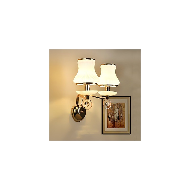 Modern Contemporary Electroplated Feature for Crystal Ambient Light Wall Sconces Wall Light