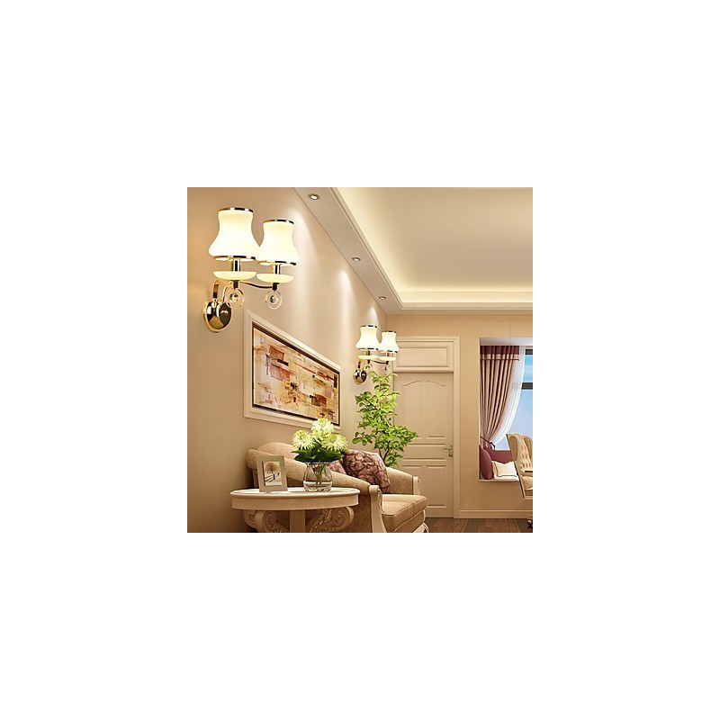 Modern Contemporary Electroplated Feature for Crystal Ambient Light Wall Sconces Wall Light