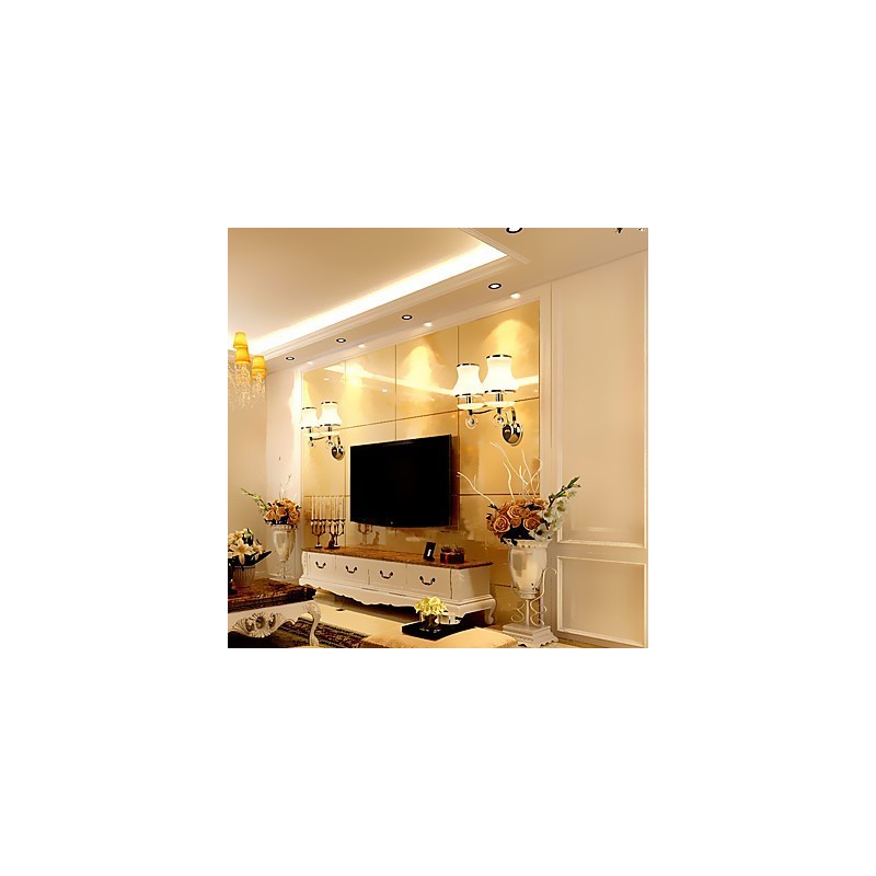 Modern Contemporary Electroplated Feature for Crystal Ambient Light Wall Sconces Wall Light