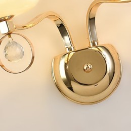 Modern Contemporary Electroplated Feature for Crystal Ambient Light Wall Sconces Wall Light