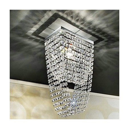 Modern Contemporary Crystal Mini Style Electroplated Flush Mount Modern Contemporary Crystal Mini Style Electroplated Flush Mount