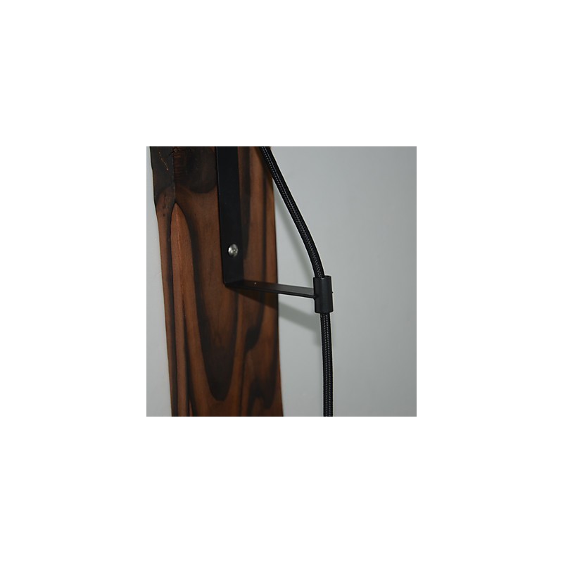 American country style wall lamp retro creative Wooden pulley wall lamp