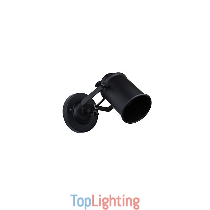 Painted Steel Wall Lamp Dumb Black American Coffee Decoration Retro Wall Light Lightsaber Lamp On Wall