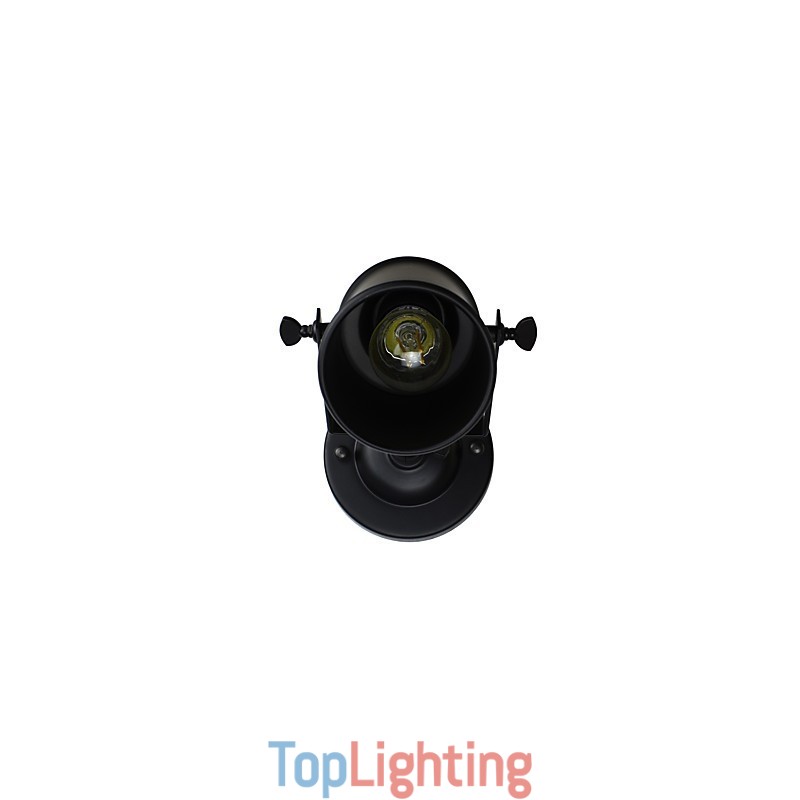 Painted Steel Wall Lamp Dumb Black American Coffee Decoration Retro Wall Light Lightsaber Lamp On Wall