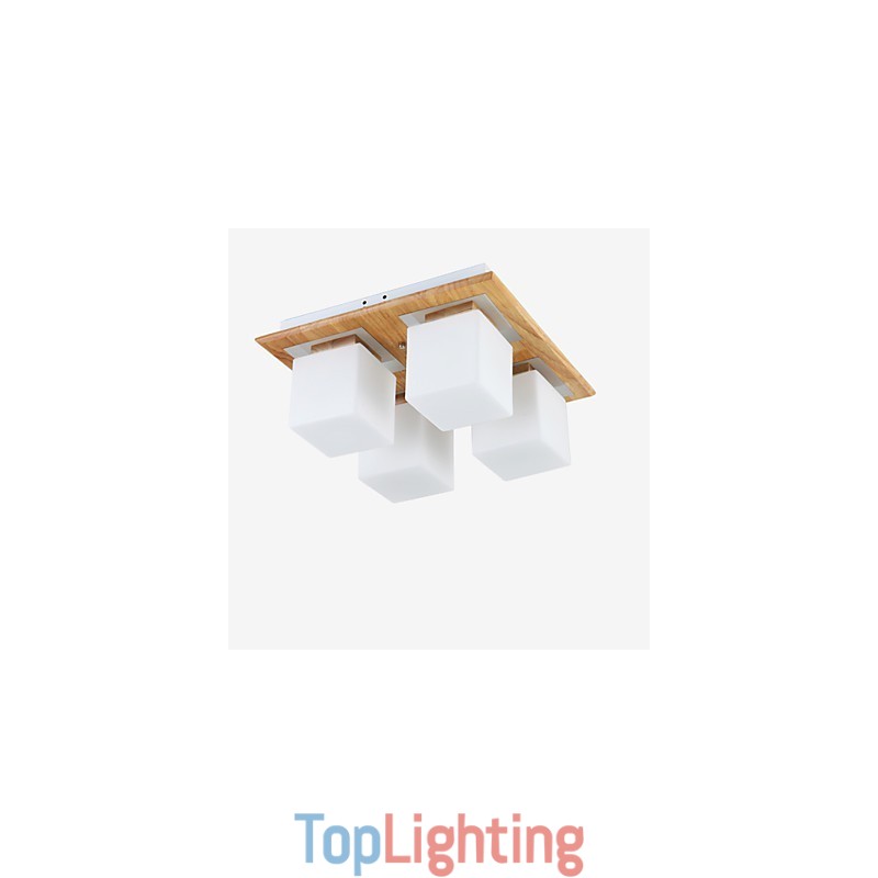 Flush Mount Mini Style Modern Contemporary Wood Bamboo
