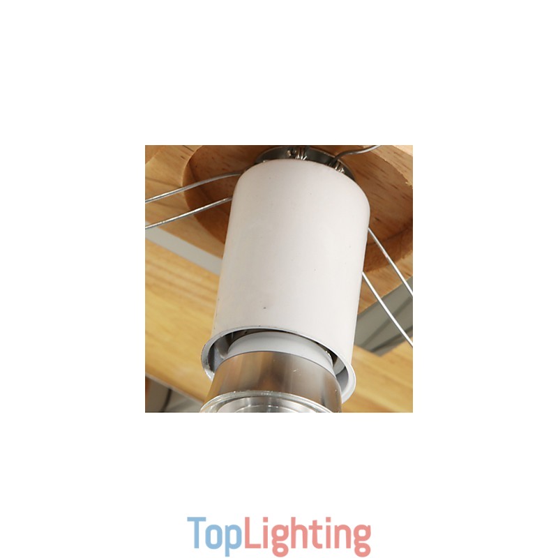 Flush Mount Mini Style Modern Contemporary Wood Bamboo