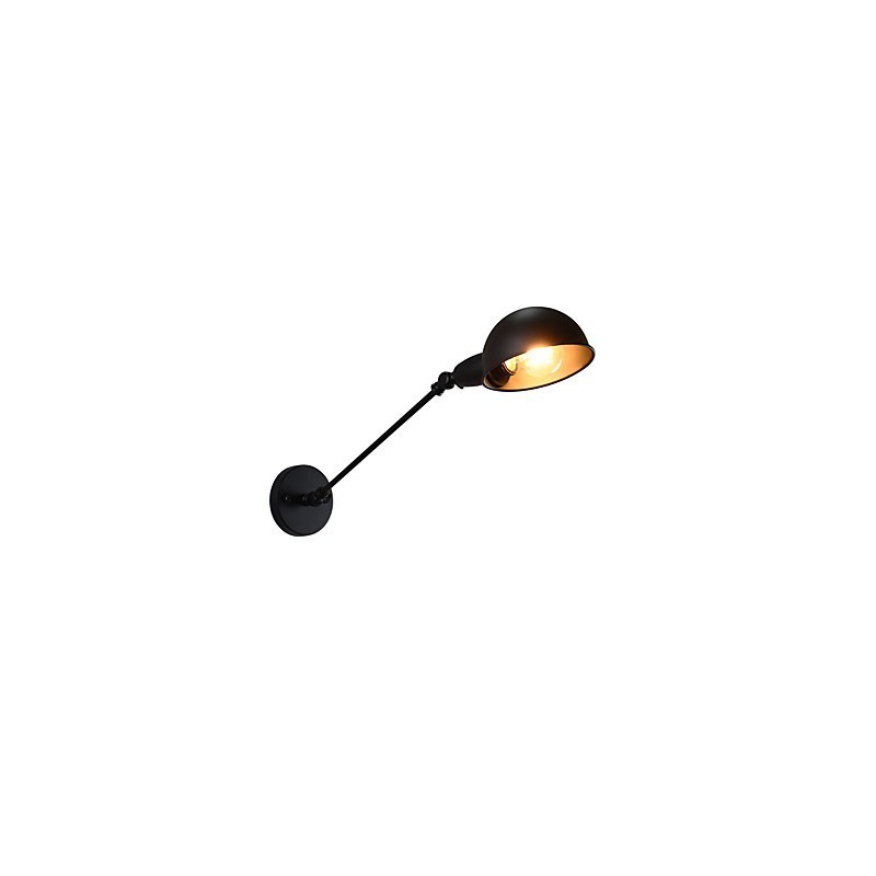 Painted Steel Wall Lamp Dumb Black American Coffee Decoration Retro Wall Light Lightsaber Lamp On Wall