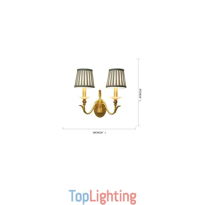 Simple Country Traditional Classic Brass Feature for Mini Style Uplight Wall Sconces Wall Light