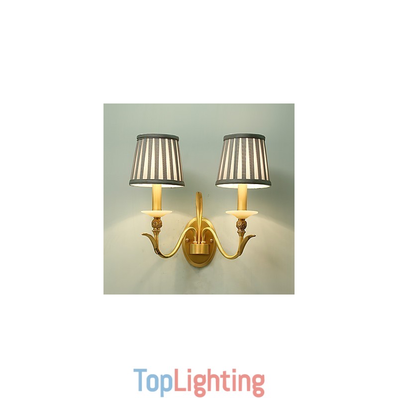 Simple Country Traditional Classic Brass Feature for Mini Style Uplight Wall Sconces Wall Light