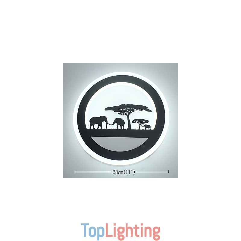 Acrylic Round Bedroom Bedside Wall Lamp Originality Modern Corridor Lamp Entrance Lamp