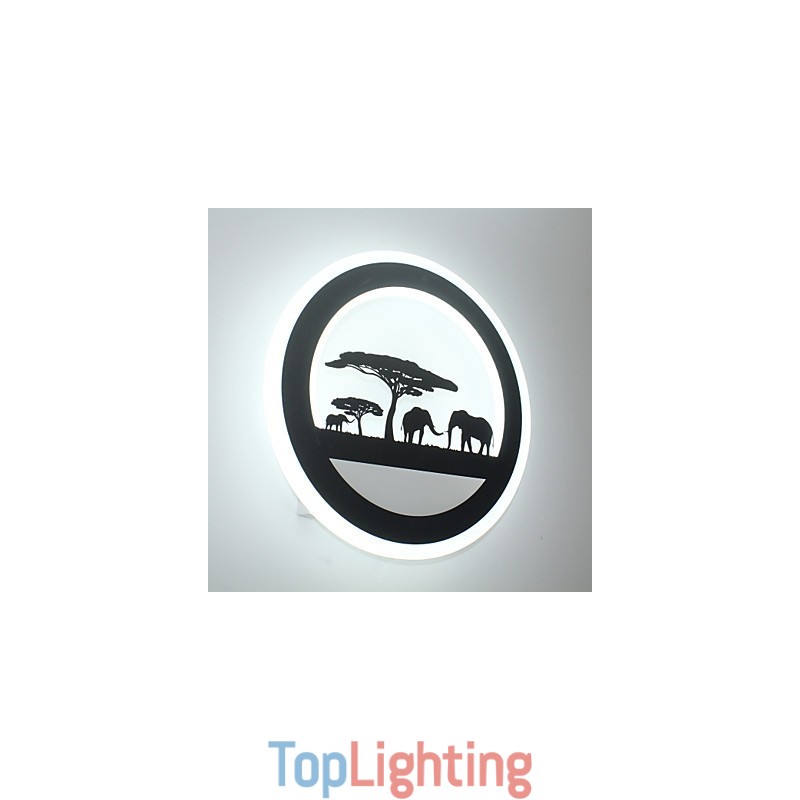 Acrylic Round Bedroom Bedside Wall Lamp Originality Modern Corridor Lamp Entrance Lamp