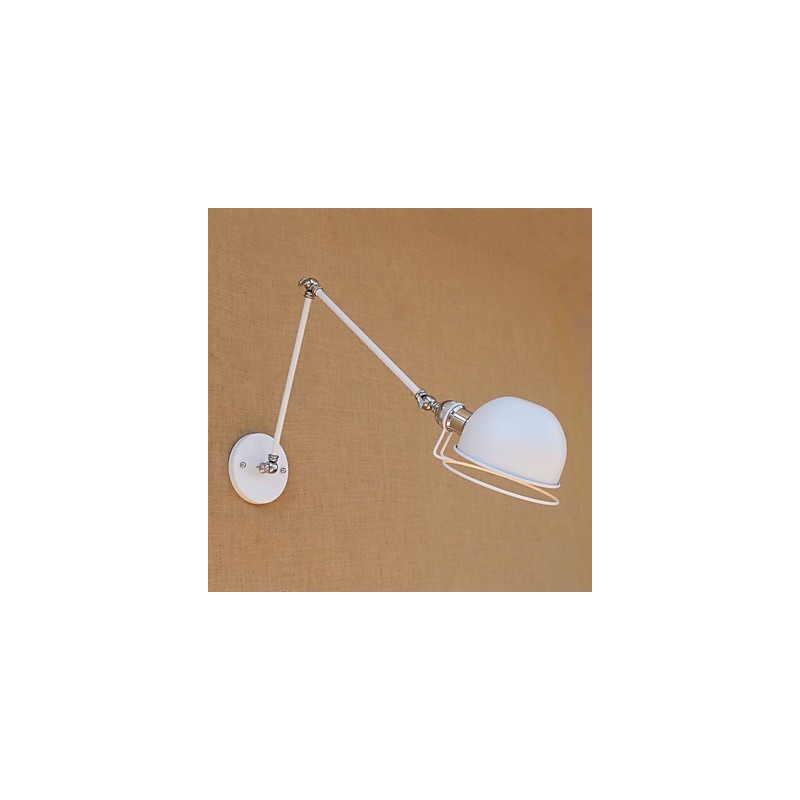 Simple Vintage Country Painting Feature for Mini Style Swing Arm Eye Protection Ambient Light Wall Sconces