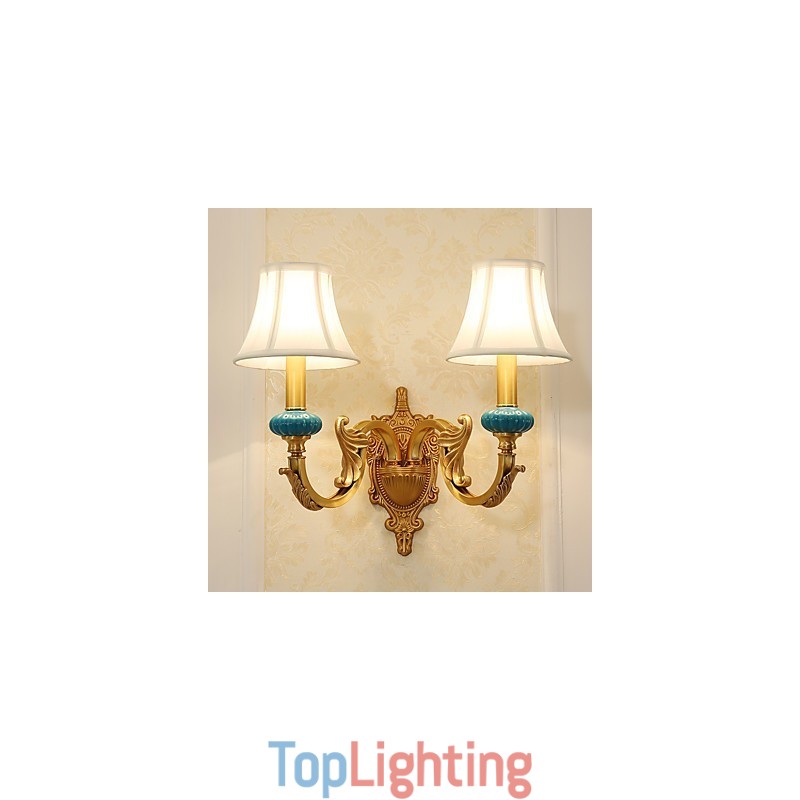 Simple Country Traditional Classic Brass Feature for Mini Style Uplight Wall Sconces Wall Light