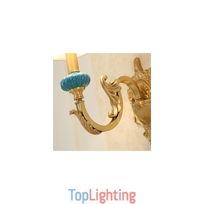 Simple Country Traditional Classic Brass Feature for Mini Style Uplight Wall Sconces Wall Light