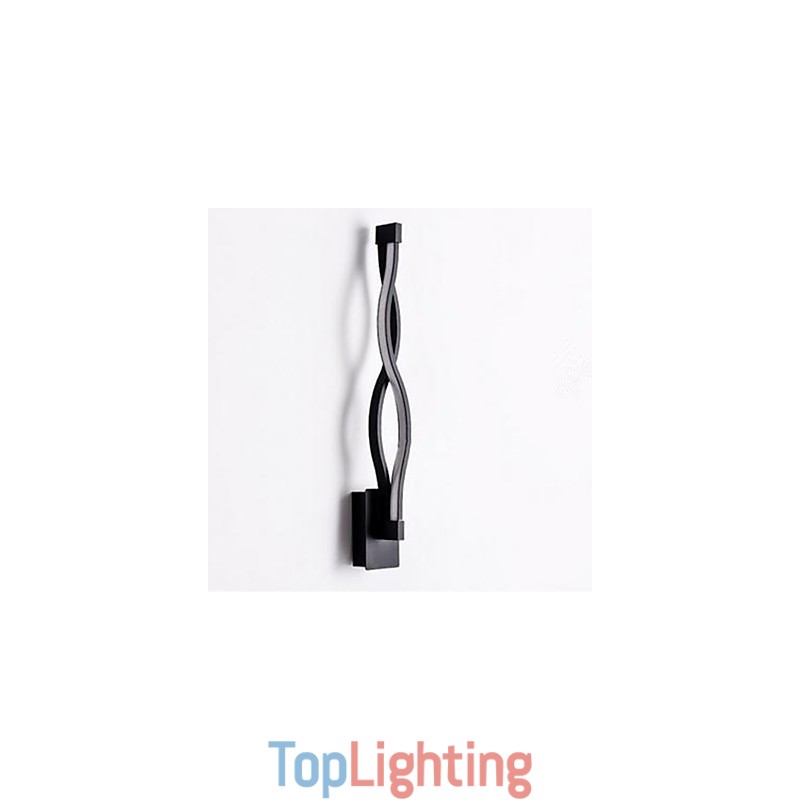 Modern Simple l Creative Bedroom Corridor Living Room TV Background Aluminum Wave Wall Lamp Mirror Headlights