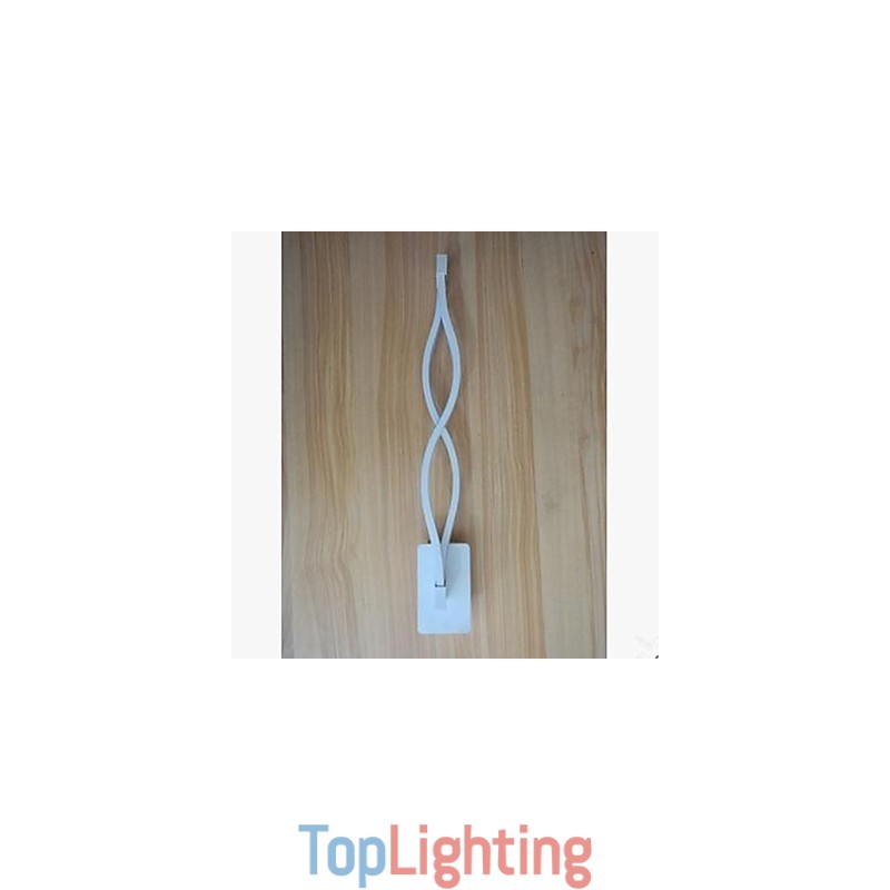 Modern Simple l Creative Bedroom Corridor Living Room TV Background Aluminum Wave Wall Lamp Mirror Headlights