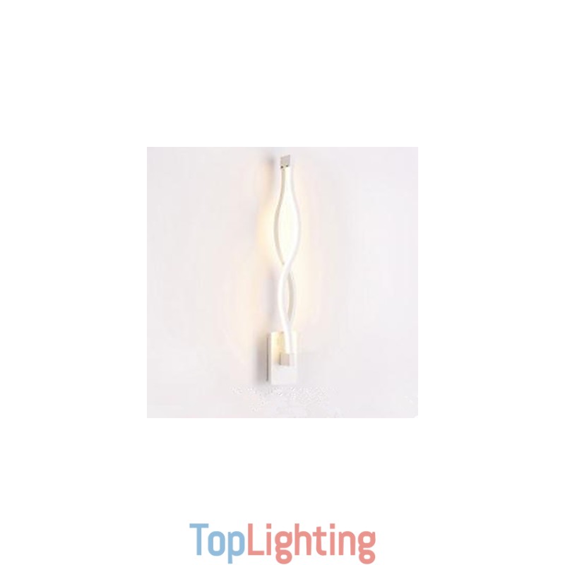 Modern Simple l Creative Bedroom Corridor Living Room TV Background Aluminum Wave Wall Lamp Mirror Headlights