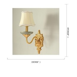 Simple Country Traditional Classic Brass Feature for Mini Style Uplight Wall Sconces Wall Light