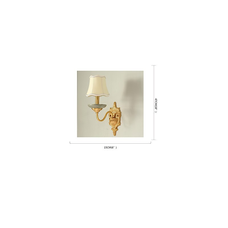 Simple Country Traditional Classic Brass Feature for Mini Style Uplight Wall Sconces Wall Light
