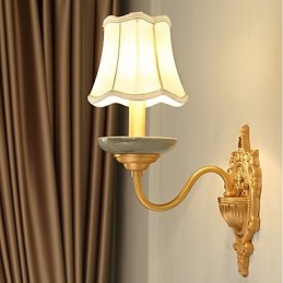 Simple Country Traditional Classic Brass Feature for Mini Style Uplight Wall Sconces Wall Light
