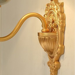 Simple Country Traditional Classic Brass Feature for Mini Style Uplight Wall Sconces Wall Light