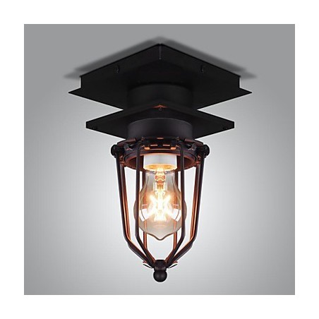 Retro Wrought Wall Lamp Single Head Antique Reminisced Lamp Loft American Iron Vintage Small Cages Ceiling Lamp Retro Wrought Wall Lamp Single Head Antique Reminisced Lamp Loft American Iron Vintage Small Cages Ceiling Lamp