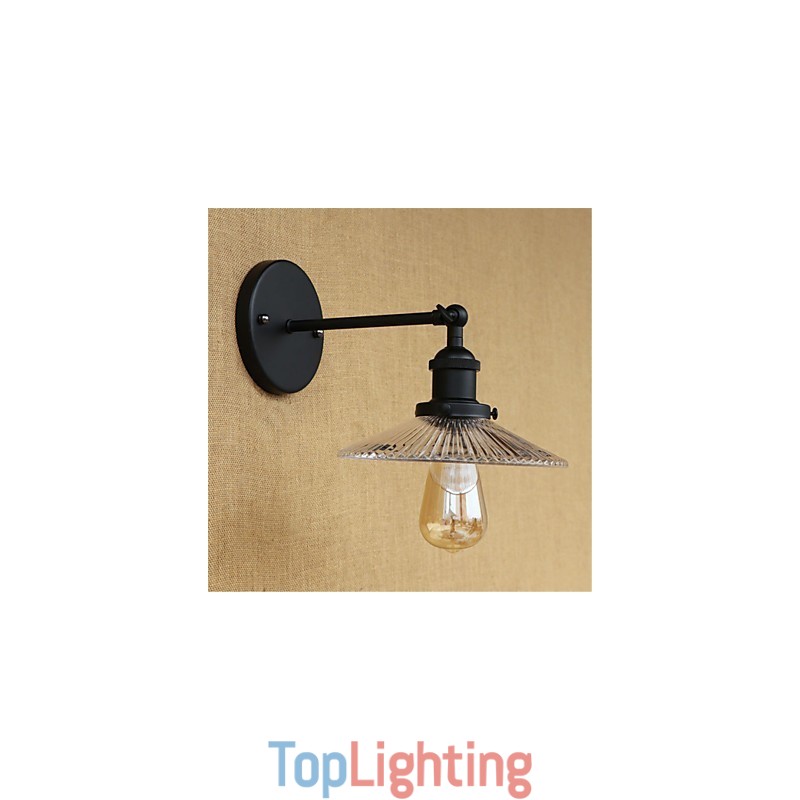 Country Retro Painting Feature for Mini Style Eye Protection Ambient Light Wall Sconces