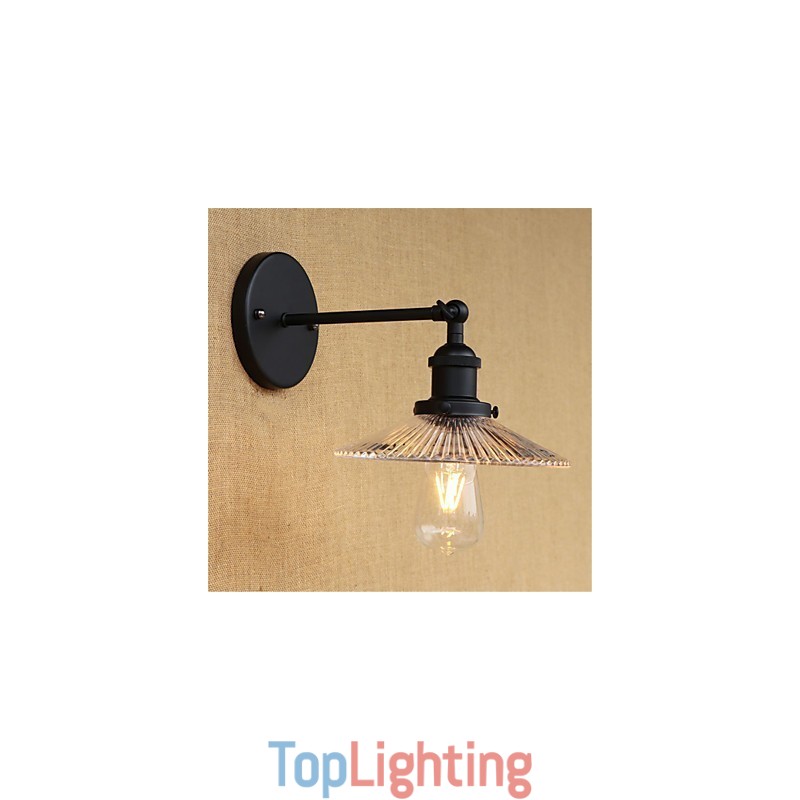 Country Retro Painting Feature for Mini Style Eye Protection Ambient Light Wall Sconces