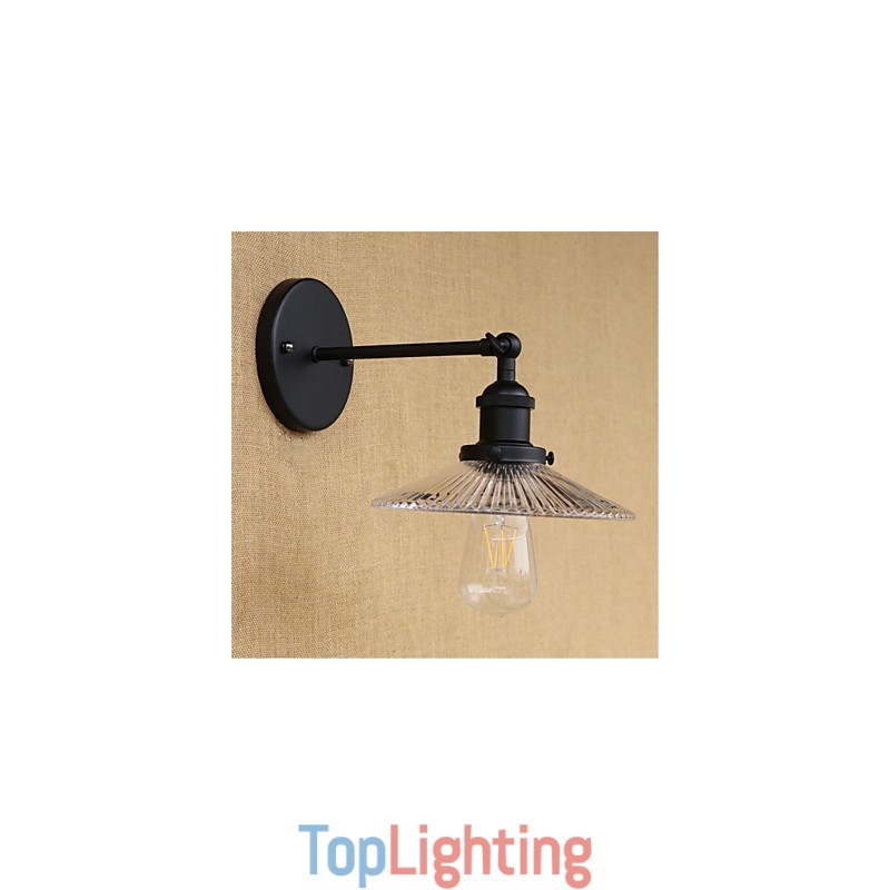 Country Retro Painting Feature for Mini Style Eye Protection Ambient Light Wall Sconces
