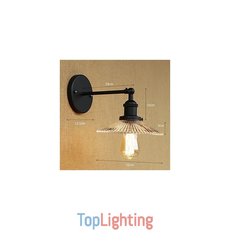 Country Retro Painting Feature for Mini Style Eye Protection Ambient Light Wall Sconces