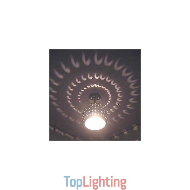 Creative Porous Ball Aesthetic Reflection Absorb Dome Light Wrought Iron Lamp
