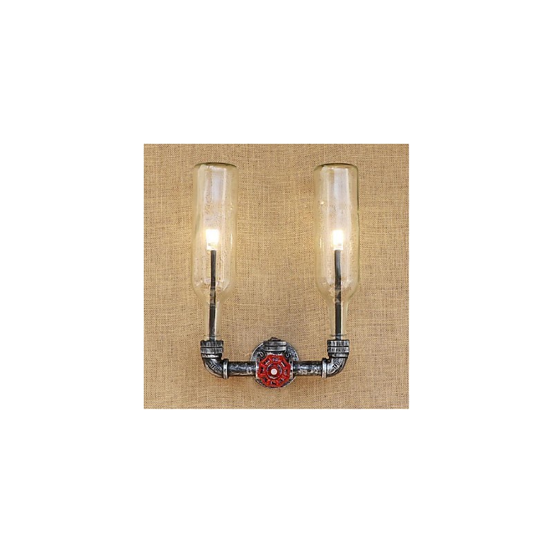 Retro Industrial Wind Switch Water Bottle Wall Lamp Wall Light