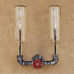 Retro Industrial Wind Switch Water Bottle Wall Lamp Wall Light