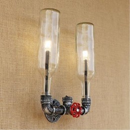 Retro Industrial Wind Switch Water Bottle Wall Lamp Wall Light