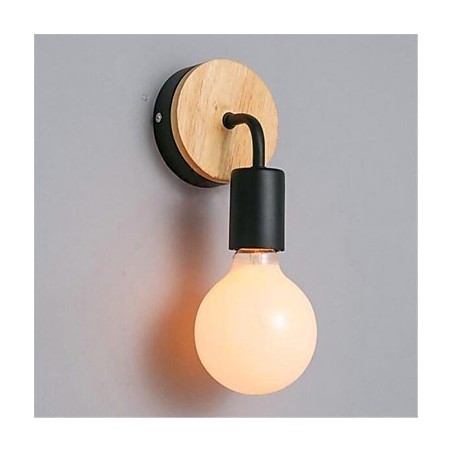 Modern Minimalist Creative Personality Wood Iron Lamp Corridor Balcony Bedroom Bedside Iron Wall Lamp Modern Minimalist Creative Personality Wood Iron Lamp Corridor Balcony Bedroom Bedside Iron Wall Lamp