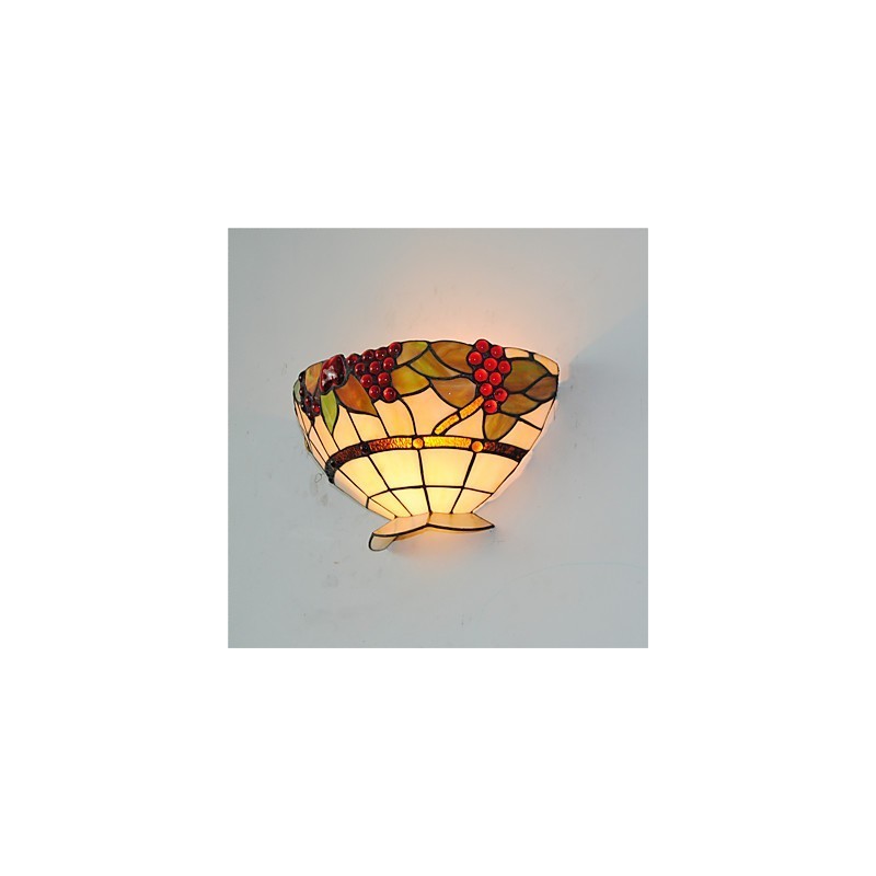 Retro Country Wall Lights Glass Shade Living Room Bedroom Restaurant Cafe Bar Wall Sconces